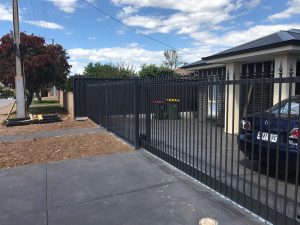 Front Fencing with Sliding Electric Gate by Reliance Fencing Adelaide Front Fencing with Sliding Electric Gate by Reliance Fencing Adelaide