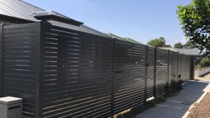 Aluminium horizontal slat fencing Adelaide
