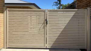 Aluminium slat driveway gates Adelaide