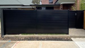 Aluminium slat fence and gate Adelaide