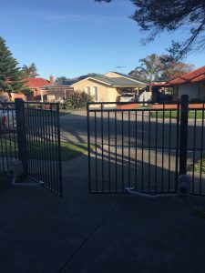 Tubular Driveway Gate by Reliance Fencing Adelaide