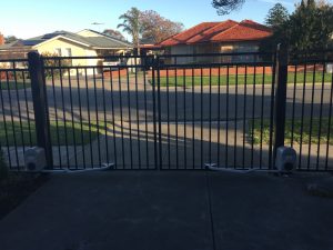 Double Automated Gate in Tubular Steel by Reliance Fencing Adelaide