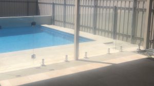 Pool with Glass Fence