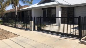 Tubular Flat Top Fence and Driveway Gate