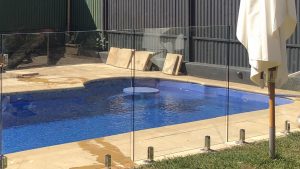 Frameless glass pool fencing at Prospect.