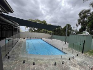 Fully frameless Glass pool fencing Adelaide